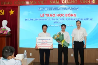 Công ty Thuốc lá Sài Gòn trao Học bổng Phương Nam năm 2026: Sát cánh cùng con...